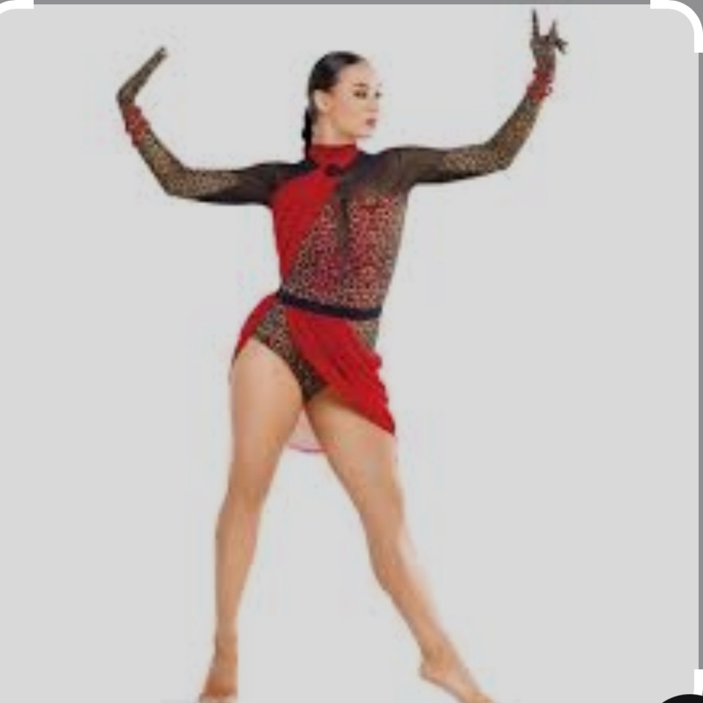 Cheetah print jazz dance costume!